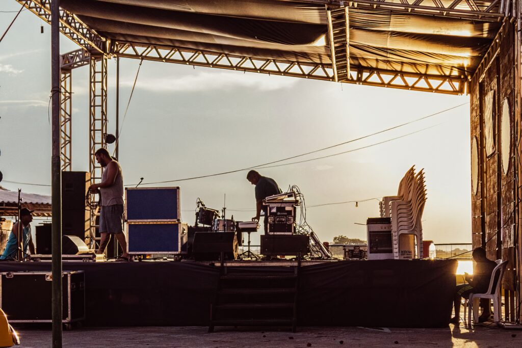 Picture of outdoor stage